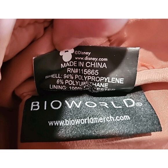 Disney Pink Mini Backpack Minnie Mouse "Pastels & Petals" Bioworld Lightweight0 - Picture 8 of 11